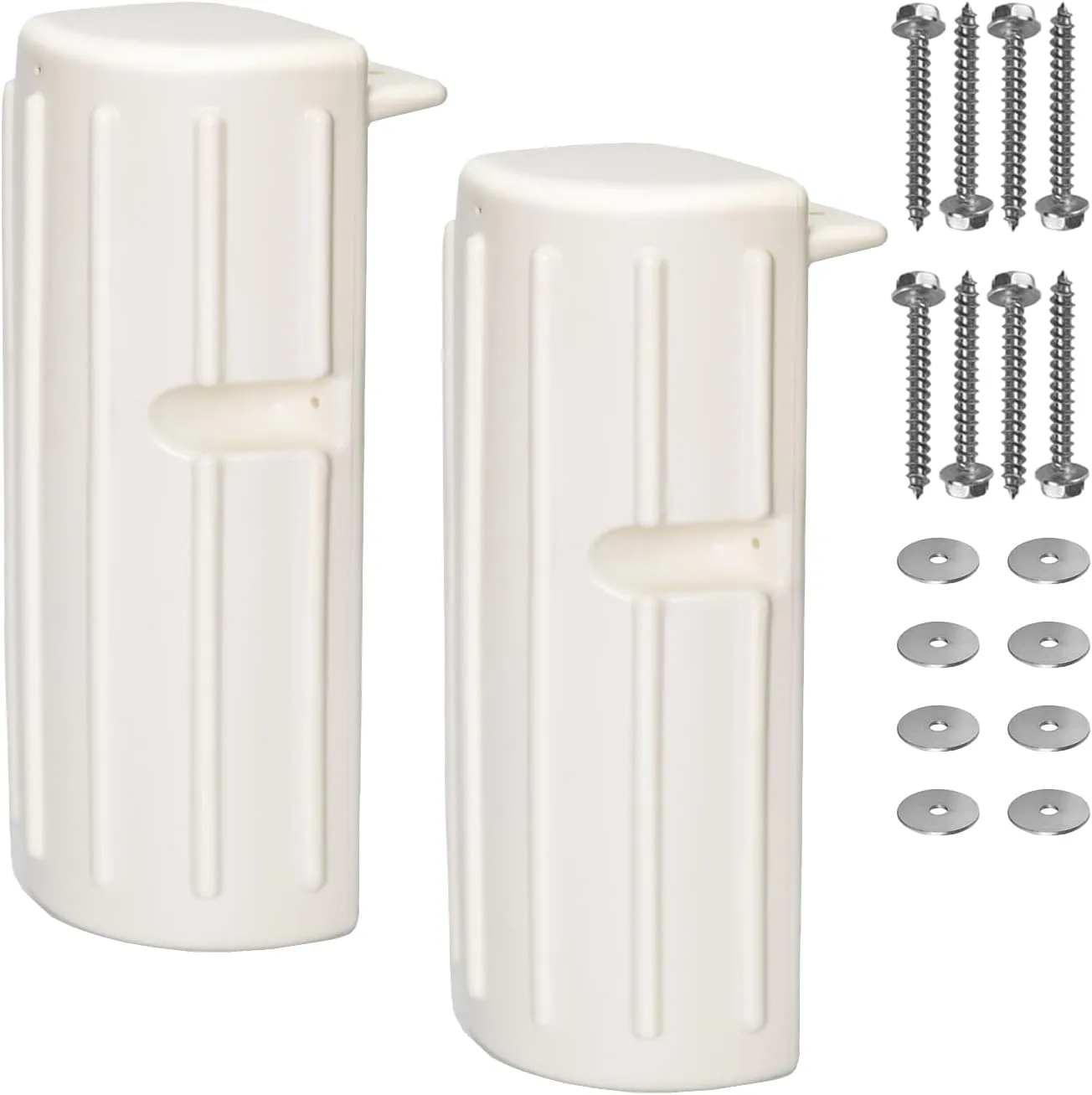 2 or 1 Pack Boat Dock Bumpers, Dock Fenders for Dock Edge Protection, Anti-Crack Marine Dock Bumpers with Stainless Steel Mounting Hardware, Protect Boats and Dock