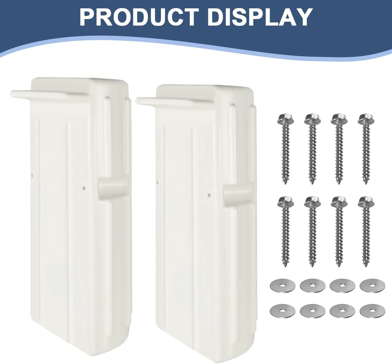 2 or 1 Pack Boat Dock Bumpers, Dock Fenders for Dock Edge Protection, Anti-Crack Marine Dock Bumpers with Stainless Steel Mounting Hardware, Protect Boats and Dock