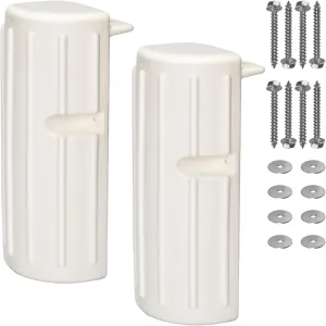 2 or 1 Pack Boat Dock Bumpers, Dock Fenders for Dock Edge Protection, Anti-Crack Marine Dock Bumpers with Stainless Steel Mounting Hardware, Protect Boats and Dock
