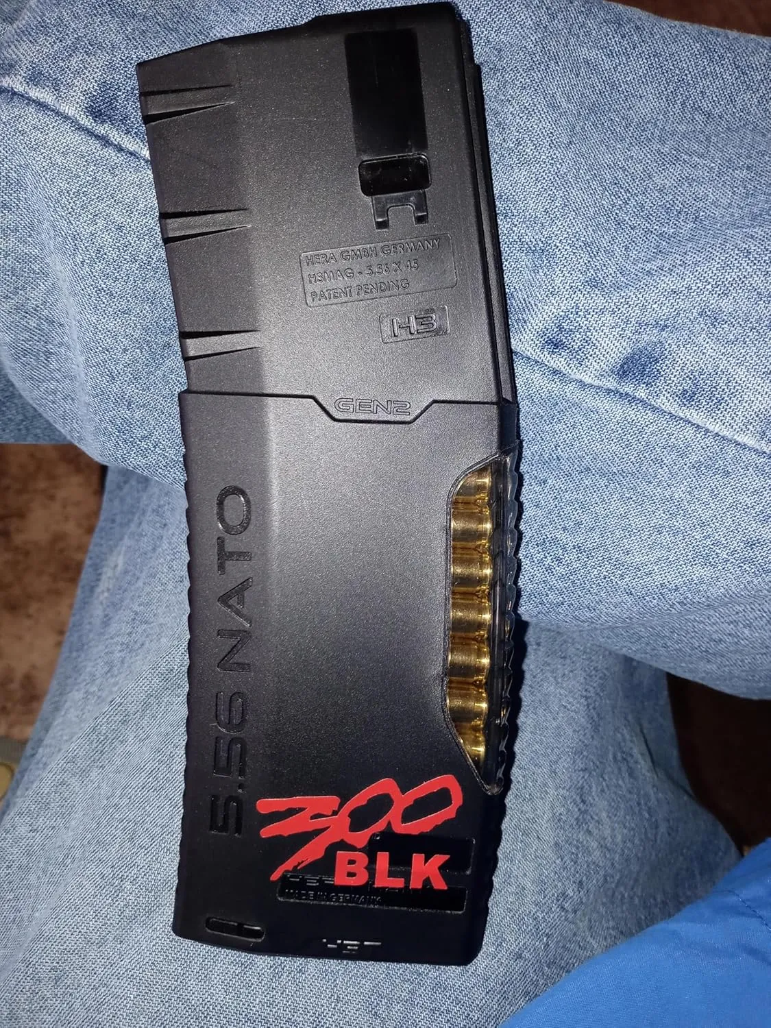 4 pcs 300 Blackout BLK Caliber Lower Graphic - Spartan Style .300 AAC Decal, Flag American Sticker (300 BLK)