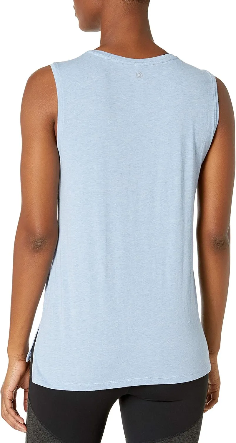 Amazon Essentials Women's Soft Cotton Relaxed-Fit Yoga Tank Top (Available in Plus Size)