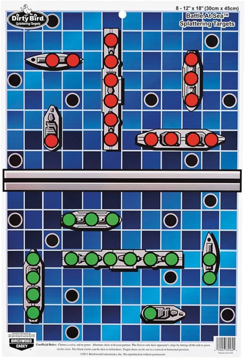 BIRCHWOOD CASEY Pregame 12" x 18" Game Shooting Targets - Highly Visible Instant Splattering Targets - for Use with All Guns & Calibers