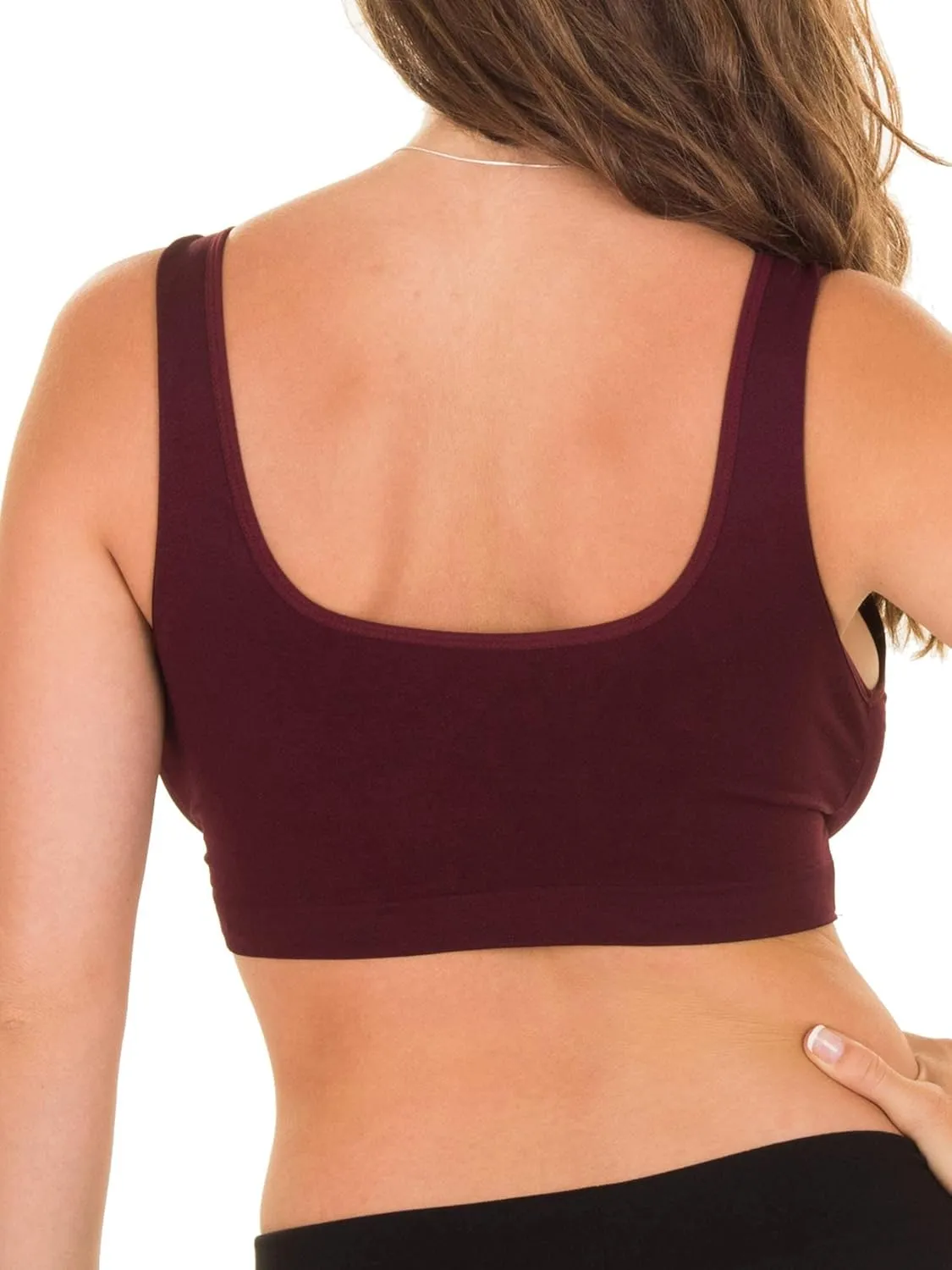 Caramel Cantina 4 Pack Nursing Maternity Womens Sleep Comfort Bralette Bra