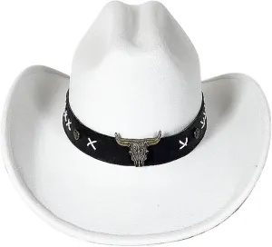 Cowboy Hat Men Western Cowboy Hat for Gentleman Lady Cowgirl Jazz Hat Wide Brim Felt Fedora Hat Sombrero Hombre