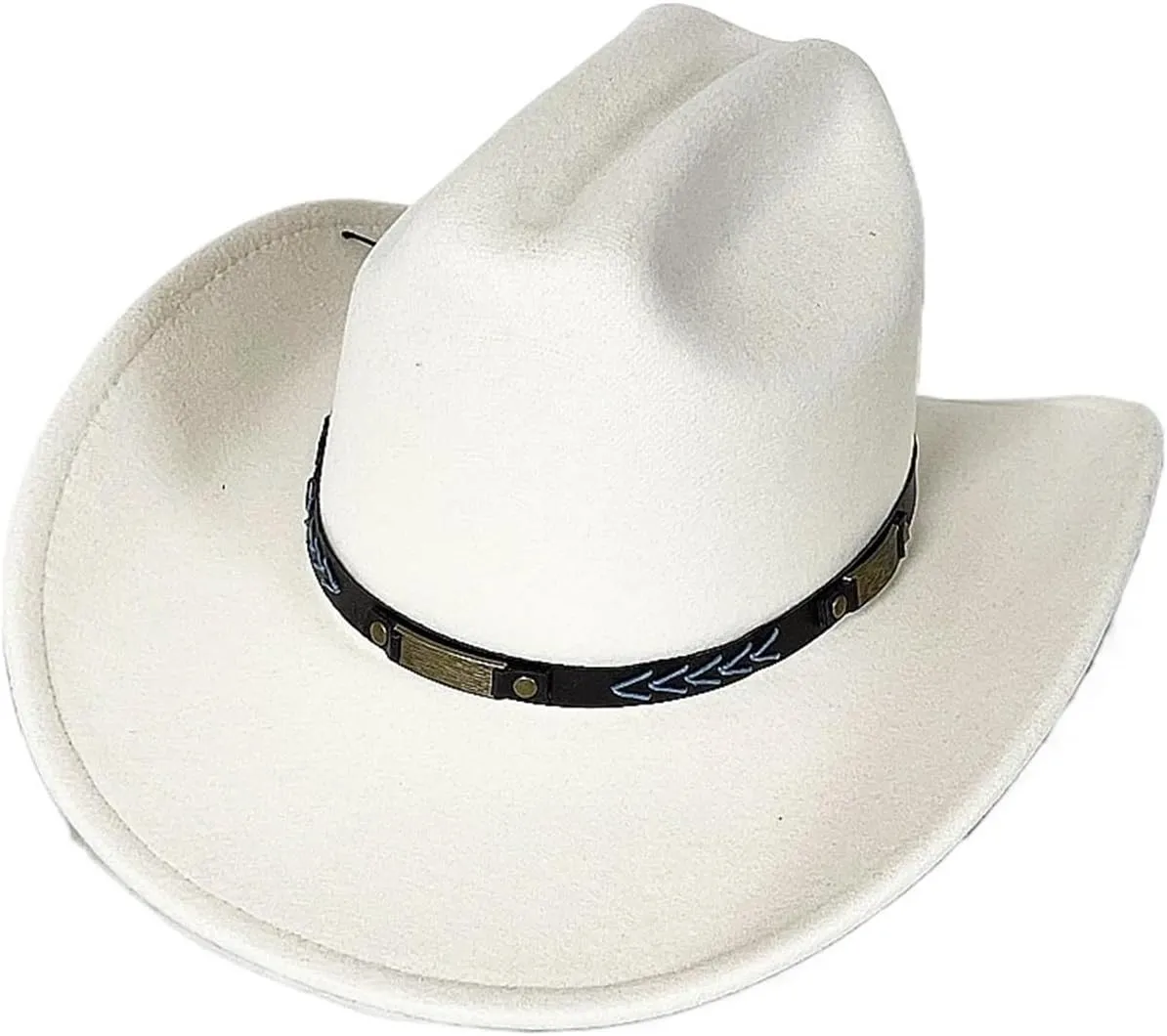 Cowboy Hat Men Western Cowboy Hat for Gentleman Lady Cowgirl Jazz Hat Wide Brim Felt Fedora Hat Sombrero Hombre