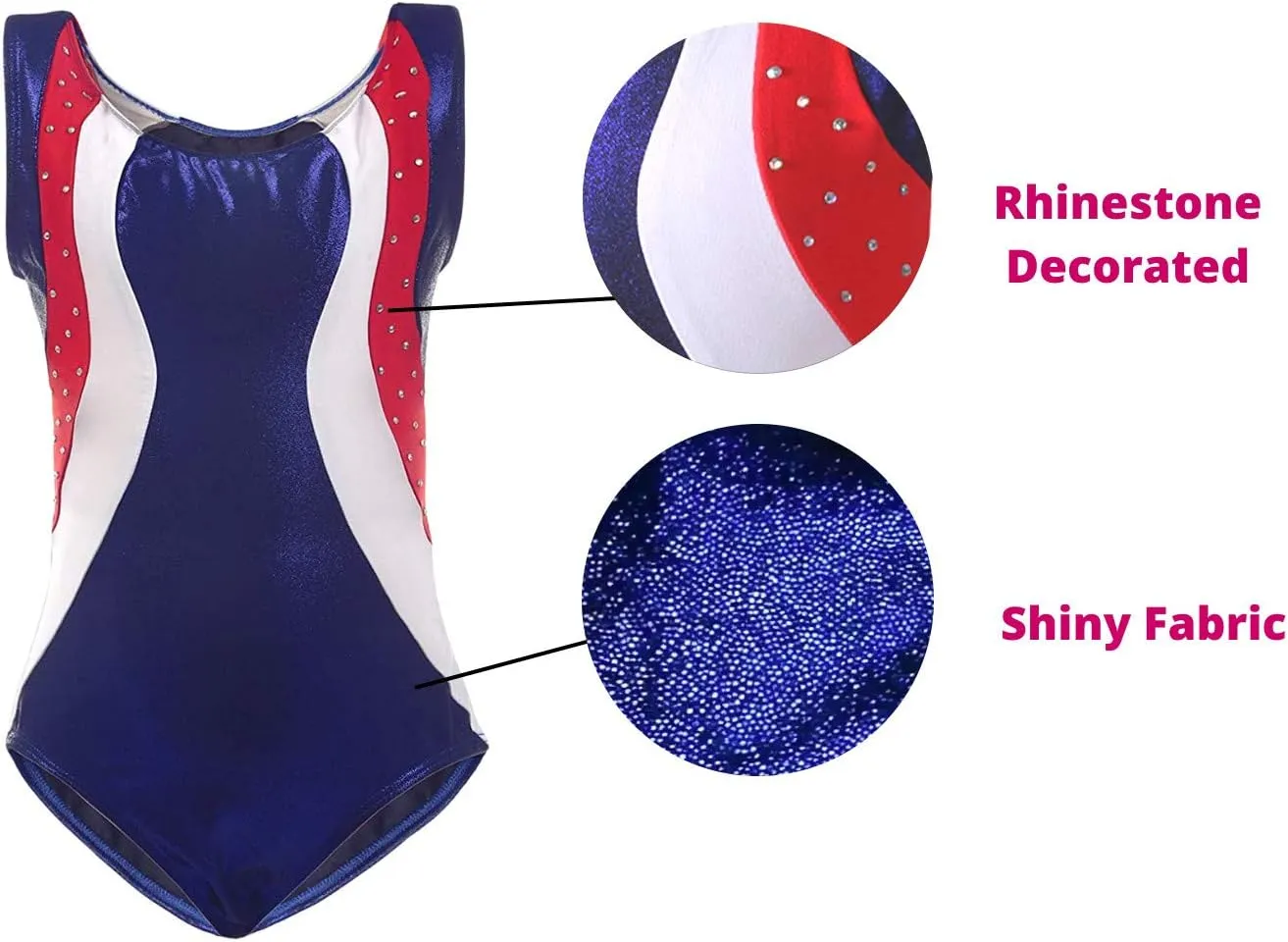 Dancina Girls Gymnastics Tank Top Leotard Dancewear New Designs and Prints Ages 3-12