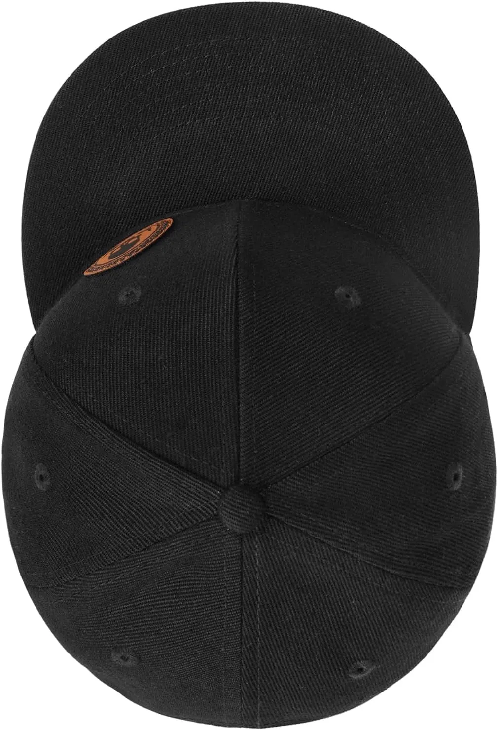 Flat Brim Hats for Men - Gothic Style Skull Hat Leather Pattern - Hip-Hop Snapback Hat Skeleton Hats for Men