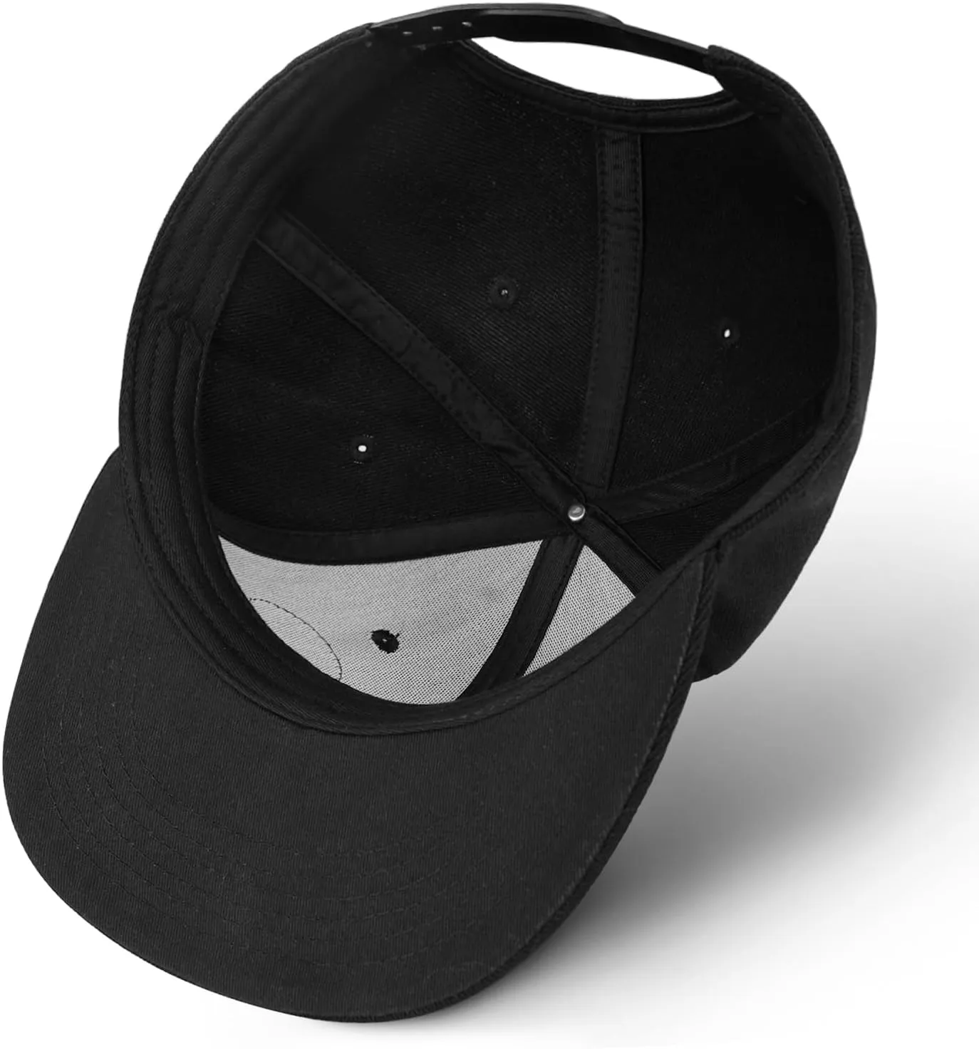 Flat Brim Hats for Men - Gothic Style Skull Hat Leather Pattern - Hip-Hop Snapback Hat Skeleton Hats for Men