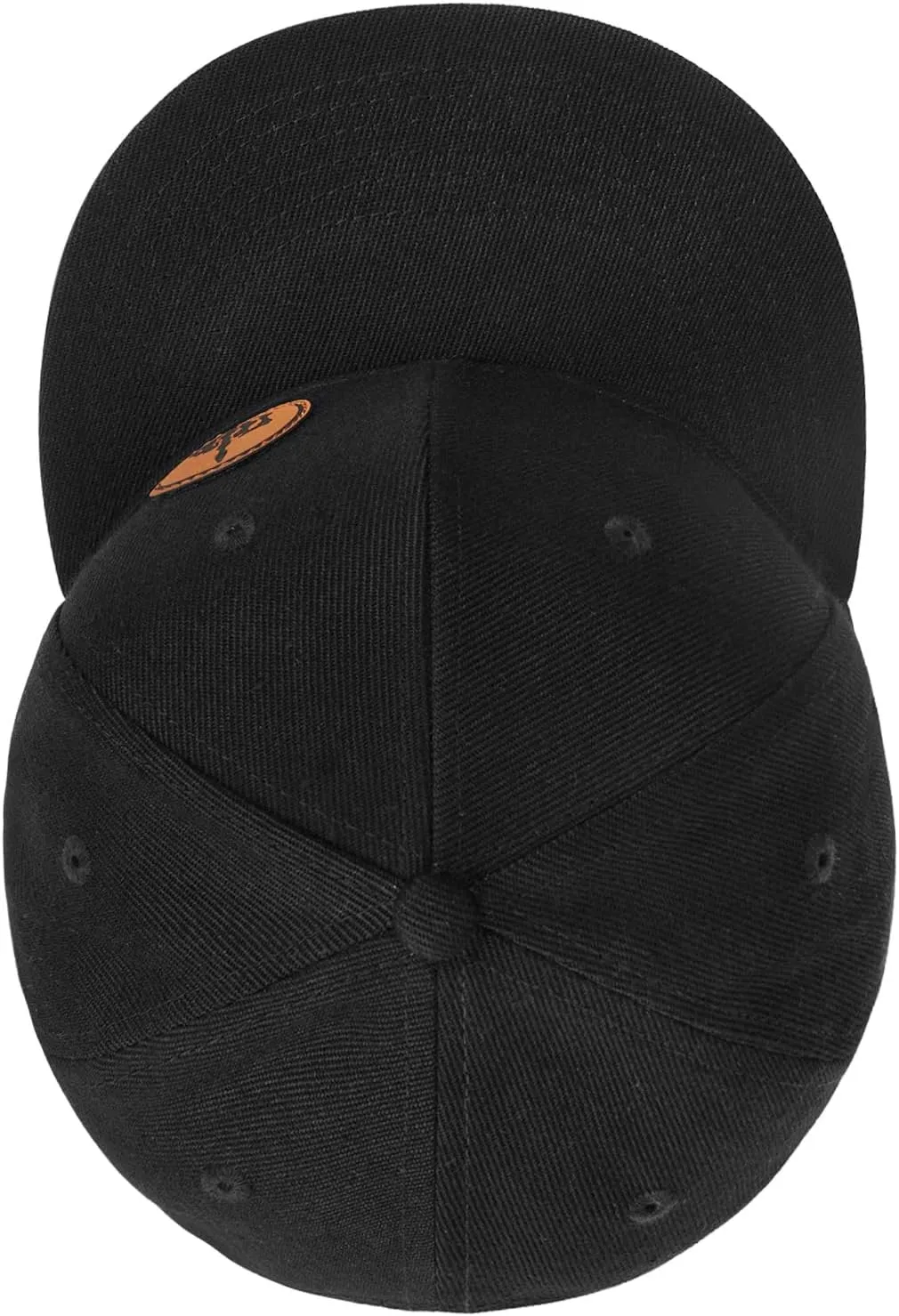 Flat Brim Hats for Men - Gothic Style Skull Hat Leather Pattern - Hip-Hop Snapback Hat Skeleton Hats for Men