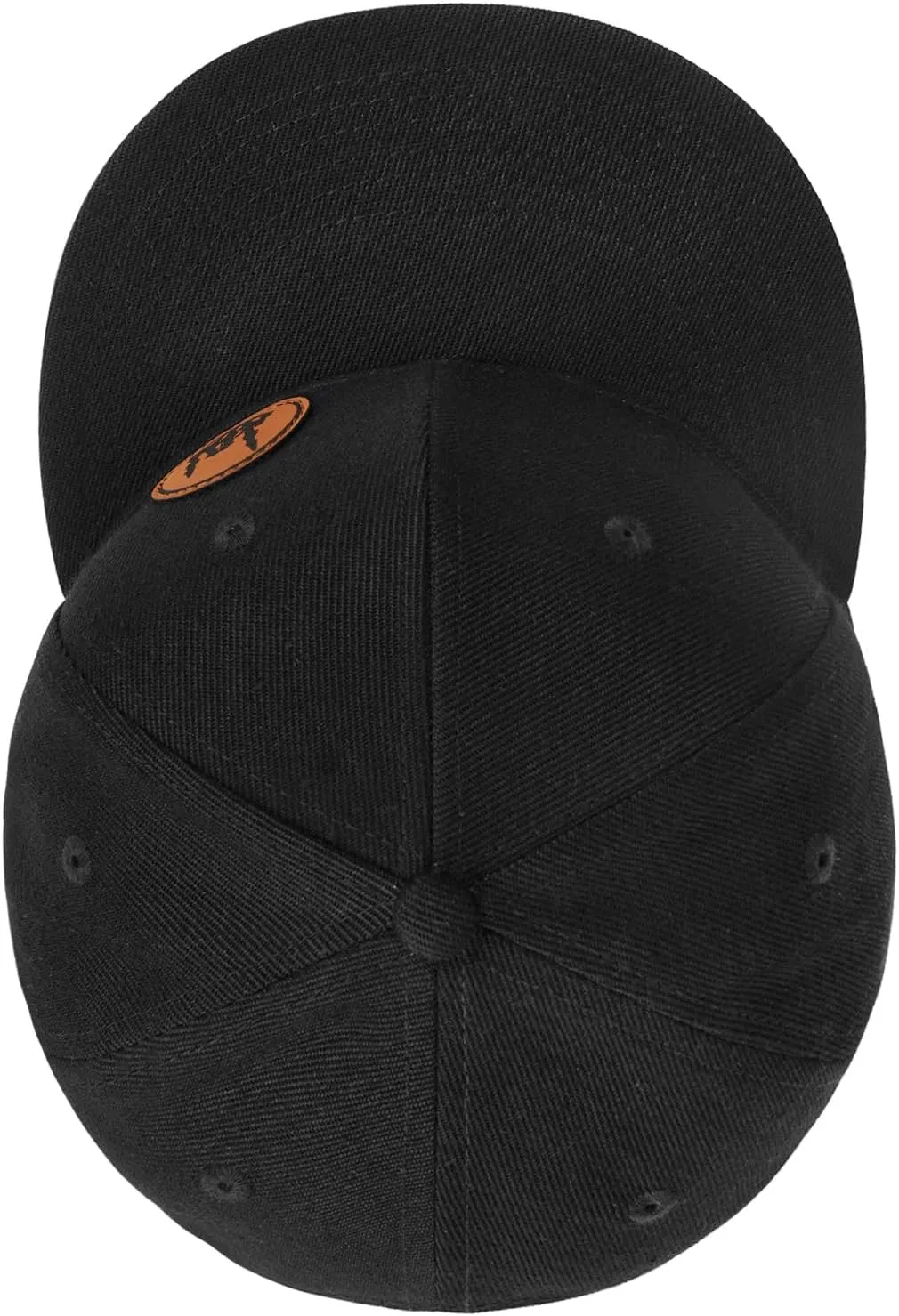 Flat Brim Hats for Men - Gothic Style Skull Hat Leather Pattern - Hip-Hop Snapback Hat Skeleton Hats for Men