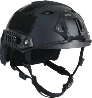 Impax Extreme Bump Helmet by DLP Tactical - Lightweight Non-Ballistic Helmet with ARC Rails, NVG Mount, Accessory Kit - MICH ACH Style - CE Rated