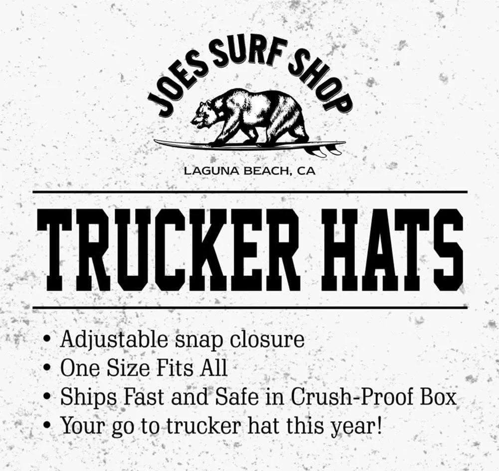 JOES SURF SHOP Foam Snapback Trucker Hat Collection