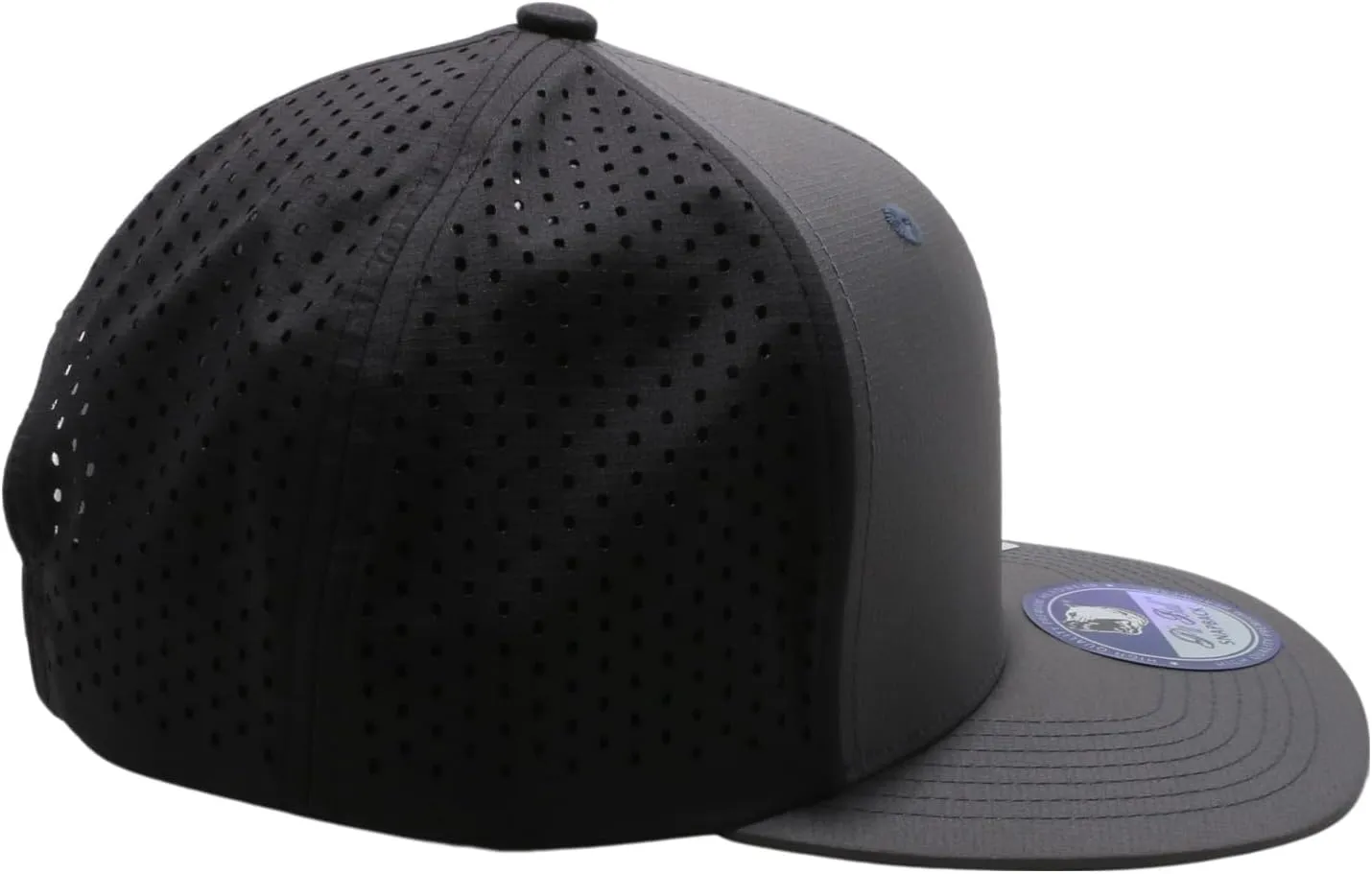 Pit Bull Premium Headwear Cambridge Perforated Mesh Flat Bill Brim Adjustable Snapback Hat Baseball Cap for Men & Women