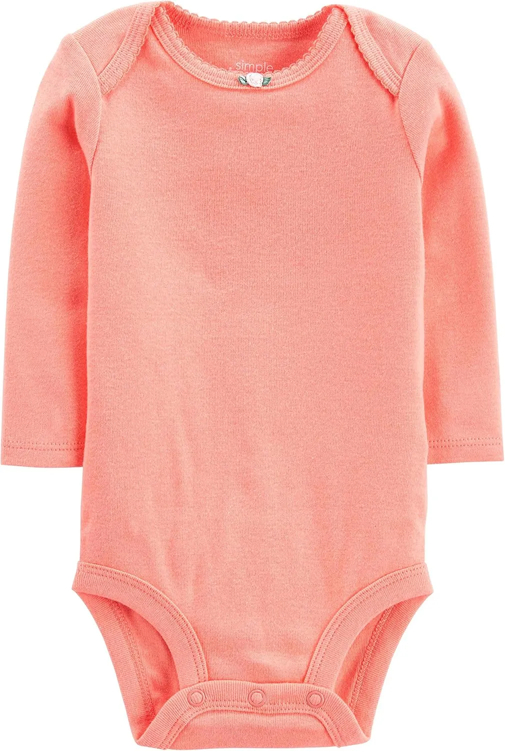 Simple Joys by Carter's Baby Girls' Long-Sleeve Bodysuit, Pack of 5