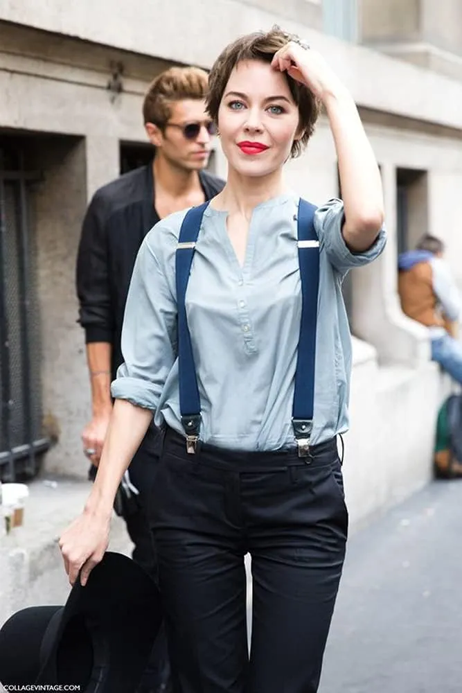 Suspenders Bow Tie for Men and Women - Adjustable Tall stature Elastic Y Back Style With Strong Metal Clips